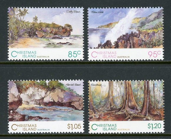 Christmas Island Scott #350-353 MNH Scenic Views CV$8+ 409958 ISH