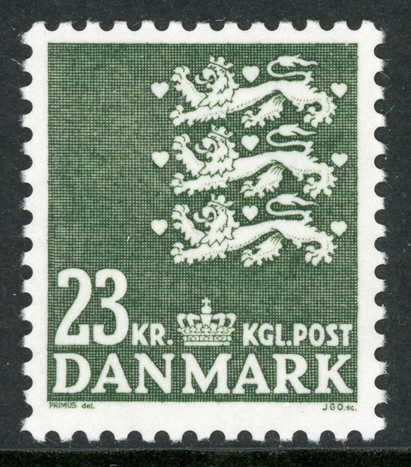 Denmark Scott #813 MNH Small Lions 23 kr CV$10+ 409967 ISH