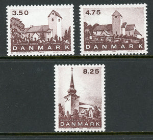 Denmark Scott #924-926 MNH Village Churches Jutland CV$5+ 409969 ISH