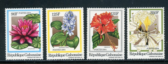 Gabon Scott #556-559 MNH Local Flowers FLORA CV$8+ 410030 ISH