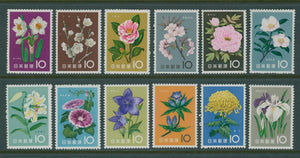 Japan Scott #712-723 MNH Flowers FLORA CV$12+ 410052 ISH