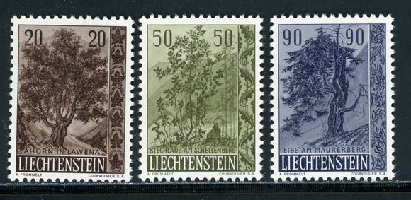 Liechtenstein Scott #326-328 MNH Tree Bush FLORA CV$19+ 410065 ISH