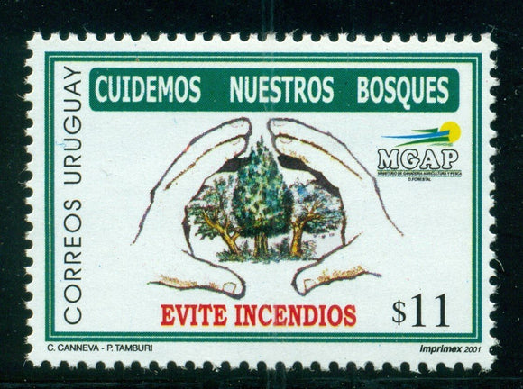 Uruguay Scott #1892 MNH Forest Fire Prevention CV$6+