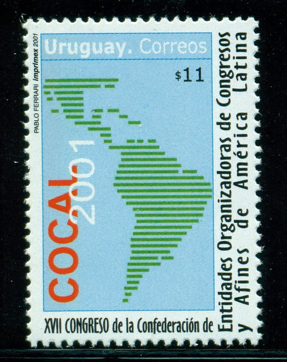 Uruguay Scott #1895 MNH Latin American Congress Organizers CV$6+
