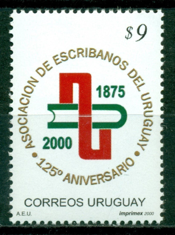 Uruguay Scott #1864 MNH Uruguayan Notaries Assn. CV$3+