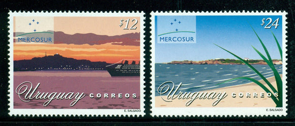 Uruguay Scott #1986-1987 MNH Mercosur CV$11+