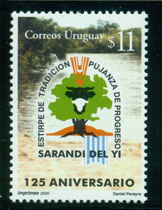 Uruguay Scott #1891 MNH Sarandi del Yi 125th ANN CV$6+