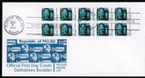 Palau Scott #13a,13b,14a FIRST DAY COVERs Giant Clam Fish Bklt Panes $$ 414084