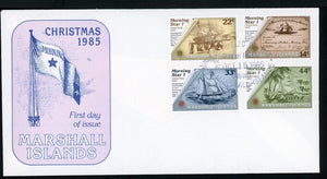 Marshall Islands Scott #82-85 FIRST DAY COVER Christmas 1985 $$ 414093