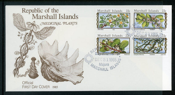 Marshall Islands Scott #94a FIRST DAY COVER Medicinal Plants $$ 414096