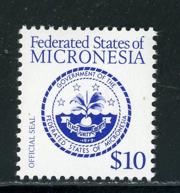 Micronesia Scott #39 MNH 1985 $10 Definitive CV$15+ 414199