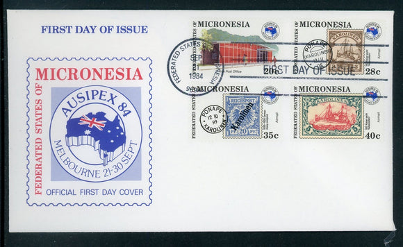 Micronesia Scott #21//C6 FIRST DAY COVER AUSIPEX '84 $$ 414208