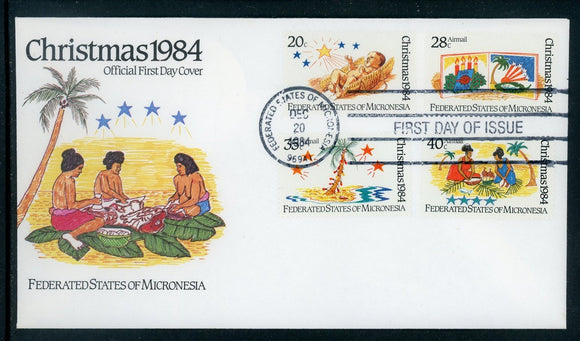 Micronesia Scott #22//C9 FIRST DAY COVER Christmas 1984 $$ 414214
