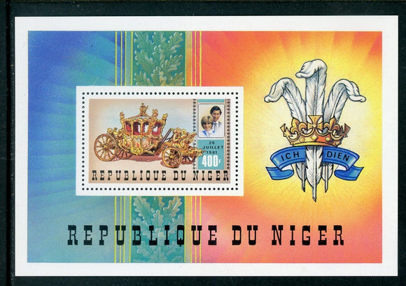 Niger Scott #551 MNH S/S Prince Charles Lady Diana Wed CV$3+ 414260