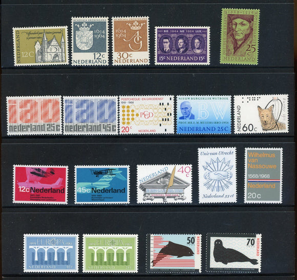 Netherlands Assortment #20 MNH 1964-198X Issues $$ 414297