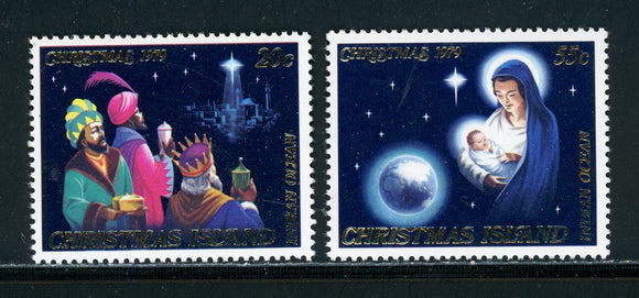 Christmas Island Scott #91-92 MNH Christmas 1979 $$ 414400