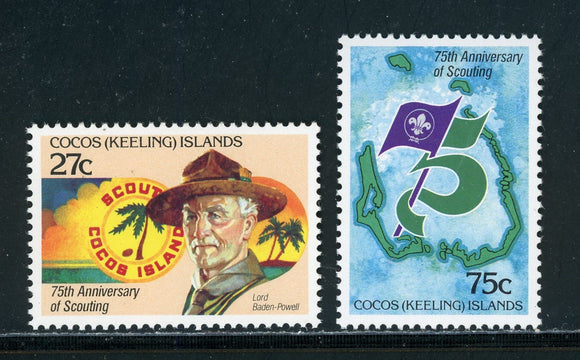 Cocos Islands Scott #85-86 MNH Scouting Year $$ 414404