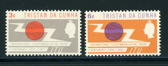 Tristan da Cunha Scott #85-86 MNH ITU Issue $$ 414490