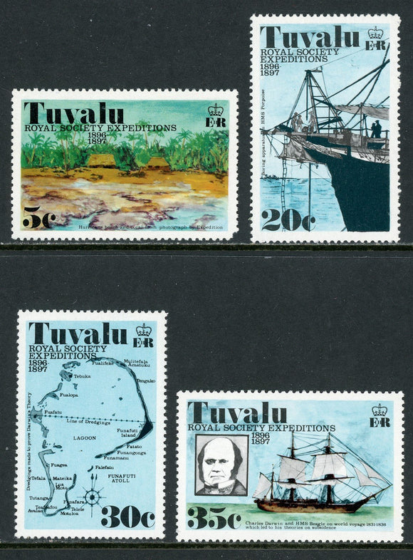 Tuvalu Scott #54-57 MNH Royal Society Exploration $$ 414500
