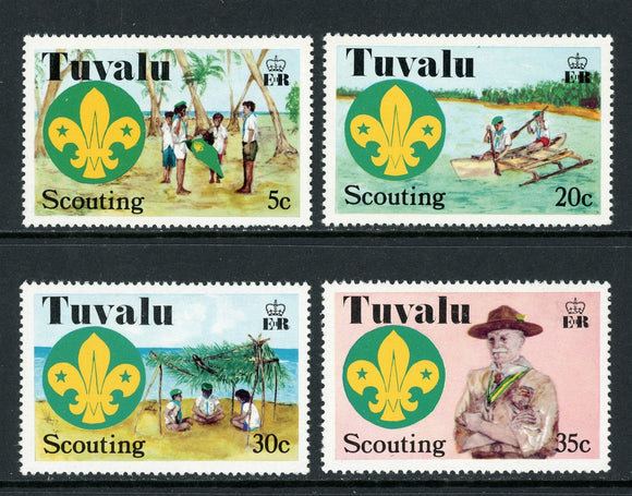 Tuvalu Scott #50-53 MNH Scouting in Tuvalu ANN $$ 414501