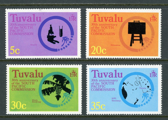 Tuvalu Scott #46-49 MNH South Pacific Commission CV$2+ 414503