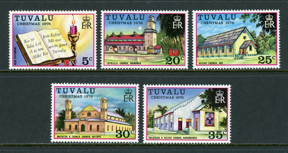 Tuvalu Scott #38-42 MNH Christmas 1976 CV$4+ 414504