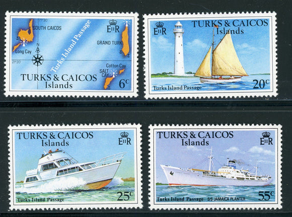 Turks & Caicos Scott #338-341 MNH Turks Island Passage CV$2+ 414540