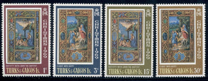 Turks & Caicos Scott #196-199 MNH Christmas 1969 Art $$ 414543