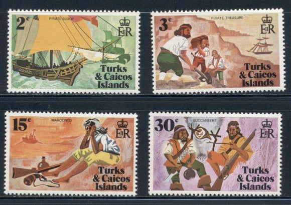 Turks & Caicos Scott #236-239 MNH Pirates CV$2+ 414548