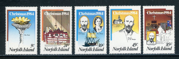 Norfolk Island Scott #347-351 MNH Christmas 1984 CV$3+ 417217