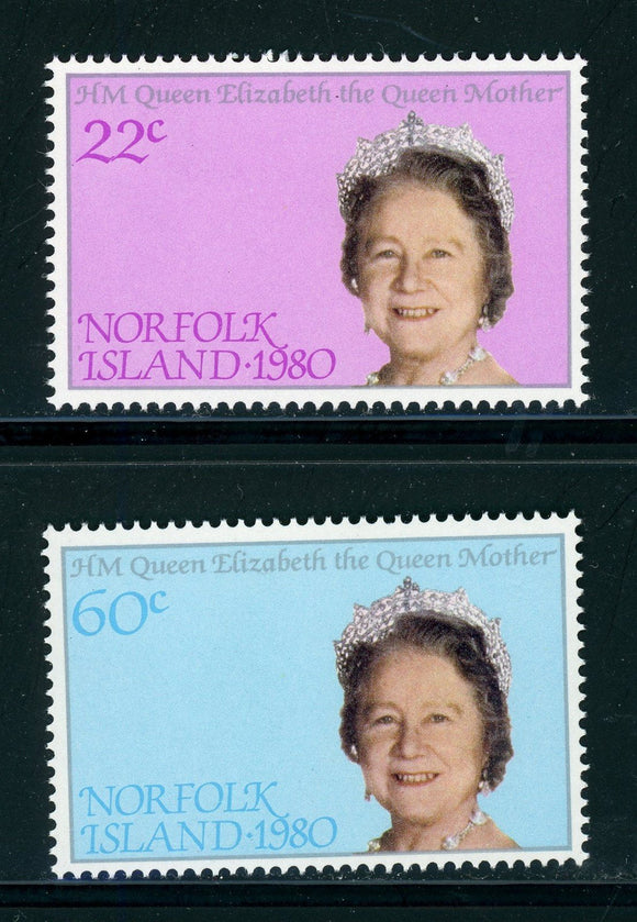 Norfolk Island Scott #271-272 MNH The Queen Mother 80th Birthday $$ 417221