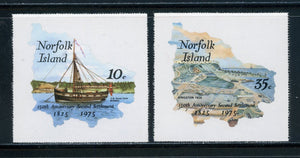 Norfolk Island Scott #185-186 SA 2nd Settlement 150th ANN SHIPS MAPS $$ 417234