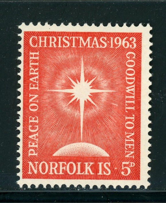 Norfolk Island Scott #65 MNH Christmas 1963 $$ 417242
