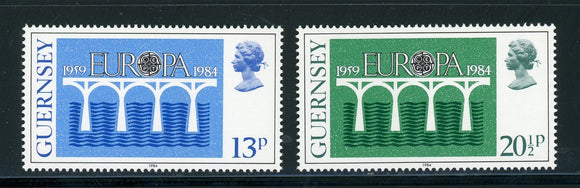 Guernsey Scott #281-282 MNH Europa 1984 $$ 417254