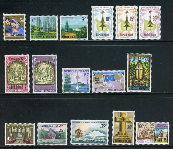 Norfolk Island Assortment #4 Mostly MLH Early Issues $$ 417283