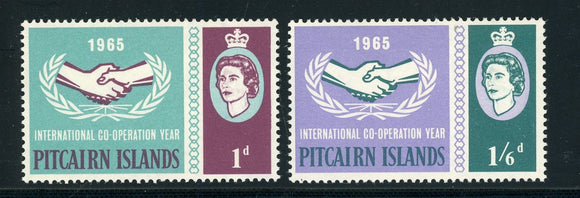 Pitcairn Islands Scott #54-55 MLH Int'l Cooperation Year ICY $$ 417291