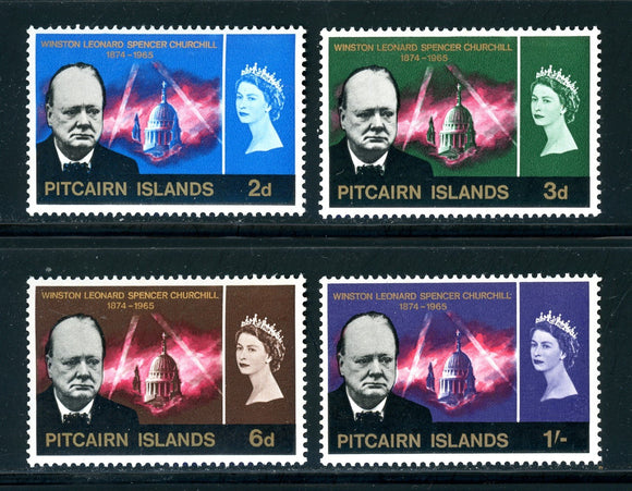 Pitcairn Islands Scott #56-59 MLH Churchill Memorial Issue CV$4+ 417292