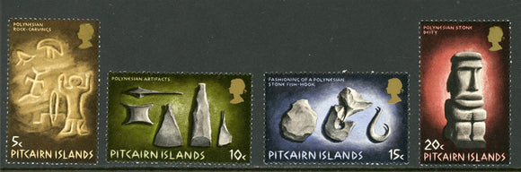 Pitcairn Islands Scott #119-122 MNH Polynesian Artifacts CV$4+ 417305
