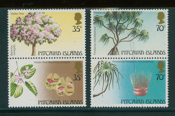 Pitcairn Islands Scott #229-230 MNH PAIRS Local Trees FLORA CV$2+ 417334