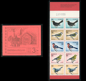Sweden Scott #877a MNH BOOKLET Birds FAUNA CV$8+ 417362