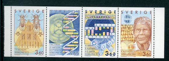 Sweden Scott #1772-1775 MNH STRIP Nobel Prize Winners in Physiology CV$5+ 417417