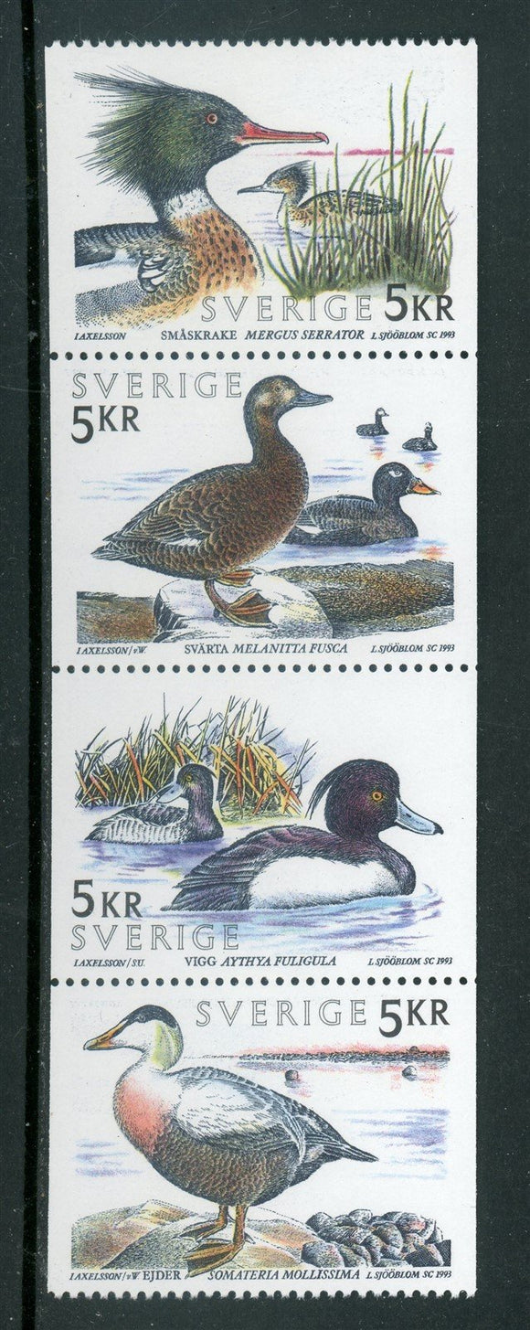 Sweden Scott #2028-2031 MNH STRIP Sea Birds FAUNA CV$6+ 417425