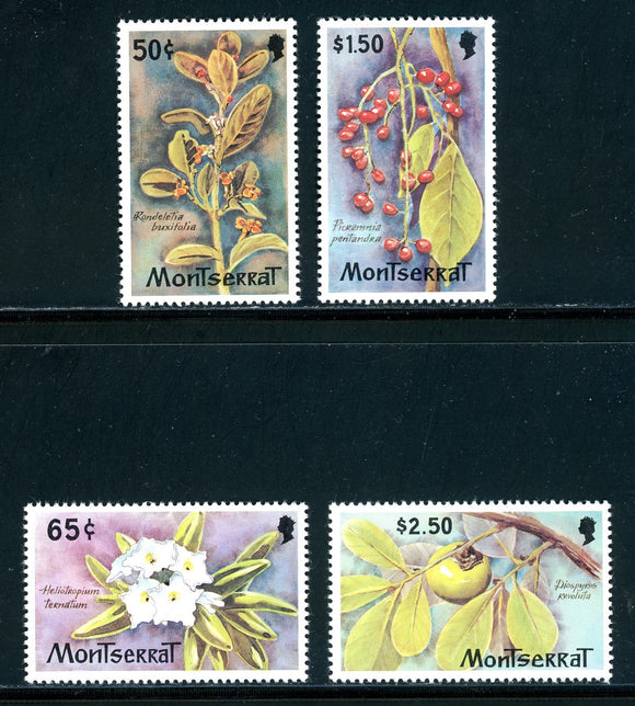Montserrat Scott #480-483 MNH Plants and Flowers CV$2+ 417489