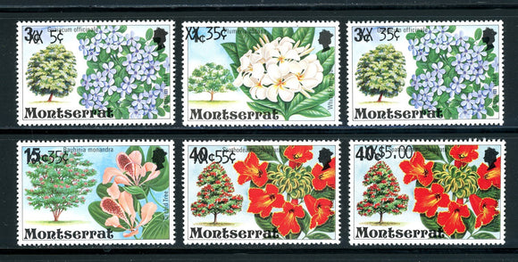 Montserrat Scott #435-440 MNH SCHGS on Flowers CV$2+ 417495