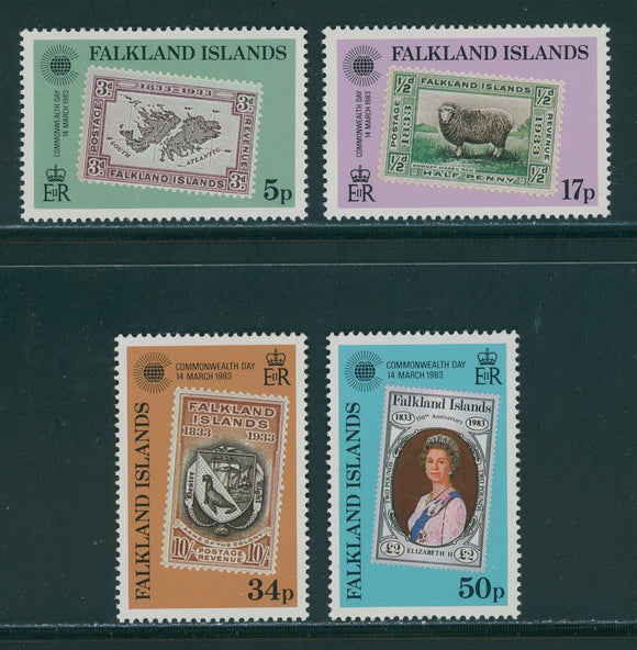 Falkland Islands Scott #371-374 MNH Commonwealth Day CV$2+ 417518
