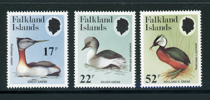 Falkland Islands Scott #408-410 MNH Grebe Birds CV$5+ 417521