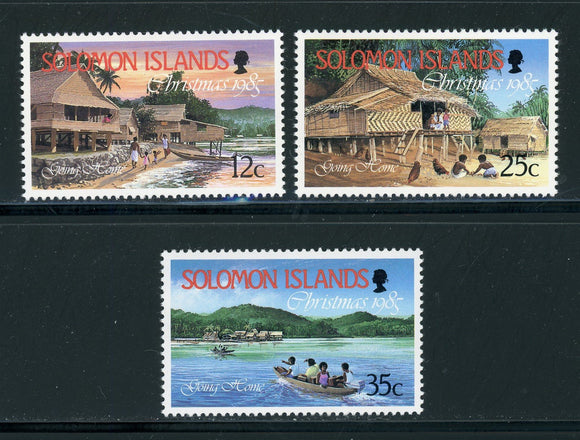 Solomon Islands Scott #548-550 MNH Christmas 1985 $$ 417548