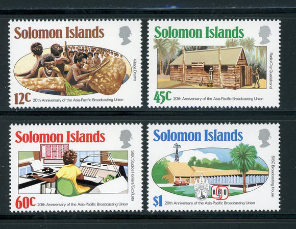 Solomon Islands Scott #526-529 MNH Asia-Pacific Broadcasting CV$2+ 417552