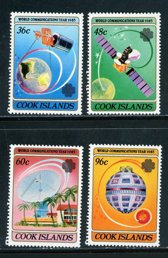 Cook Islands Scott #744-747 MNH World Communications Year WCY CV$4+ 417572