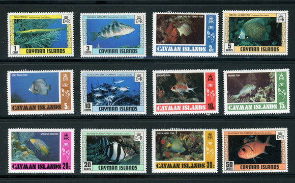 Cayman Islands Scott #405-418 MNH Fish FAUNA CV$8+ 417624